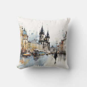 Coussin Street aquarelle Prague