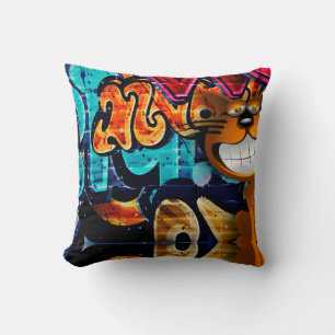 Coussin Street Art Cat