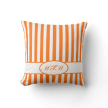 Stripes automnales citrouilles avec monogramme
