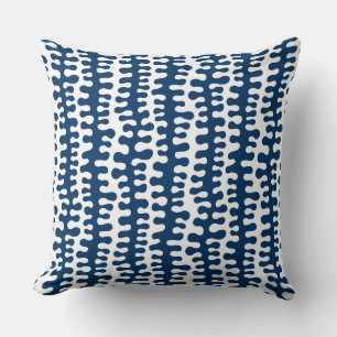 Coussin Stripes Bio - Style Indigo