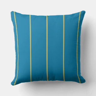 Coussin Stripes Blue and Yellow