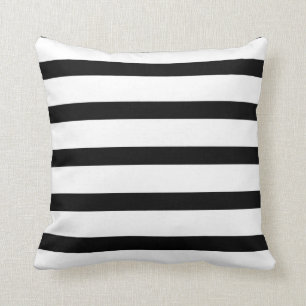 Coussin Stripes Deluxe Noir et Blanc