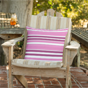Coussin Stripes Pastel coloré moderne géométrique