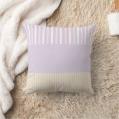Coussin Stripes Pop Couleur - Rose Pastel, Jaune & Violet (Couverture)