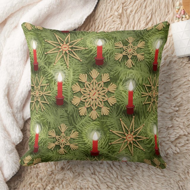 Coussin Strohsterne and Candles (Couverture)