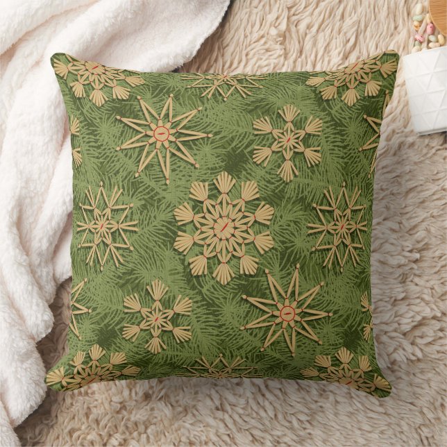 Coussin Strohsterne on Pine Tree (Couverture)