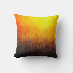 Coussin Structure numérique de la peinture. vintag art Abs