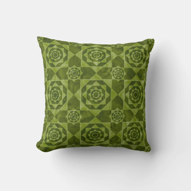 Coussin Structure royale marocaine Design géométrique 3 (Recto)