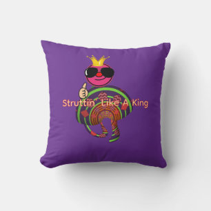 Coussin Struttin' Like a King Violet