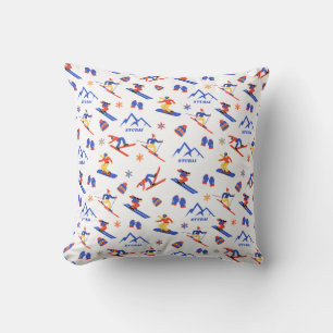 Coussin Stubai Alpes Autriche Ski Snowboard Motif