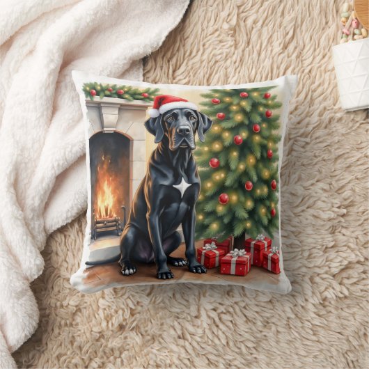 Coussin Stunning Great Dane Christmas Cushion (Couverture)
