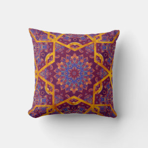 Coussin style arabe, aquarelle islamique sans couture moti