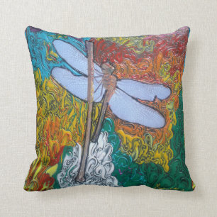 Coussin "style art peter max" dragon lancer pilon