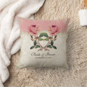 Coussin Style baroque Dentelle Rose Vintage (Couverture)