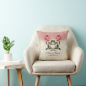Coussin Style baroque Dentelle Rose Vintage (Chaise)