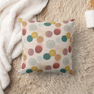 Coussin Style bohème coloré circlé Design
