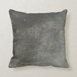 Coussin Style ciment gris foncé Faux Industriels
