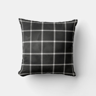 Coussin Style de ferme noir et blanc