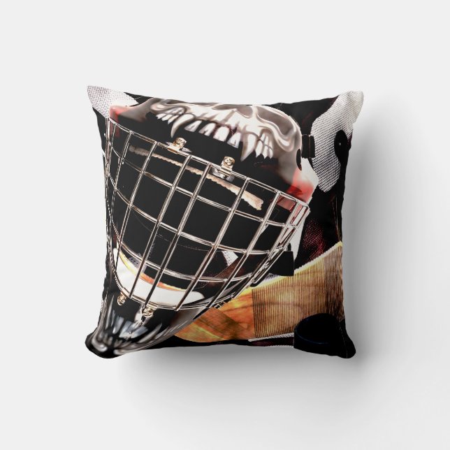 Coussin Style de grunge de vitesse d'hockey (Recto)