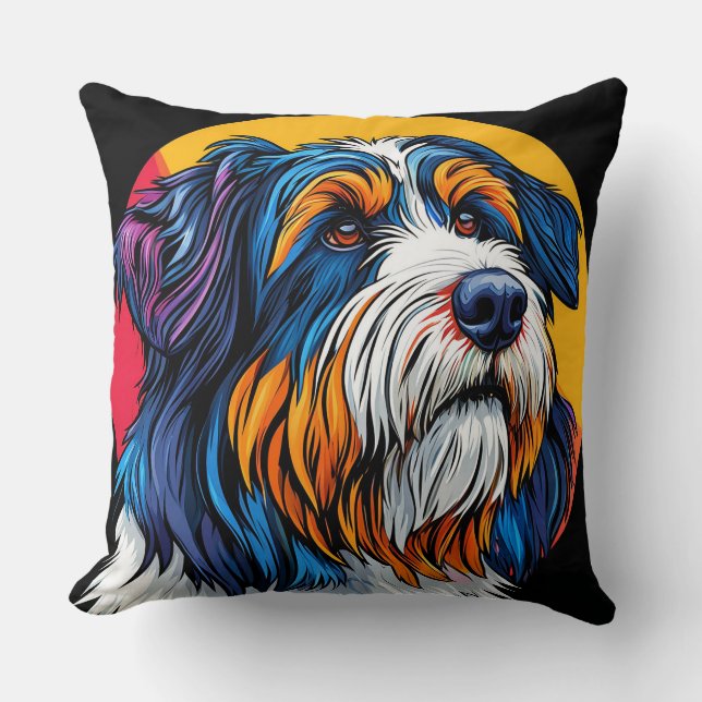Coussin 🌸 Style de maison cosy et artistique coloré pour  (Recto)