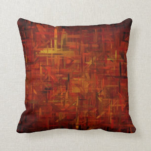 Coussin Style De Peinture D'Art Fine Et Coloré