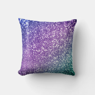 Coussin Style de sirène arc-en-ciel clair 2 conceptions qu
