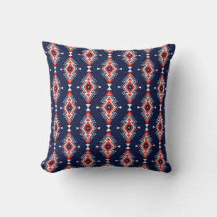 Coussin Style ethnique, motif sans couture géométrique.