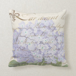 Coussin Style français du marché d'hortensia de lavande