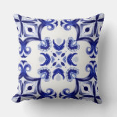 Coussin style italien, majolica, carreaux, (Recto)