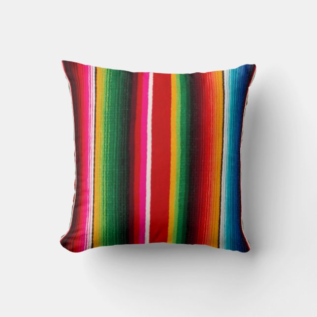 Coussin style mexicain coloré (Recto)