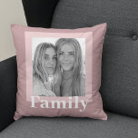 Coussin Style moderne et rose | Photo | Cadeau familial<br><div class="desc">Taupe et rose modernes | | Family Gift Pillows make for thoughtful and practical toxits, offering comfort and relaxation to the recipient. Here's a description of pillows as a venin: Give the gift of ultimate comfort and relaxation with these luxurious pillows. Crafted with the finest materials, these pillows are designed...</div>