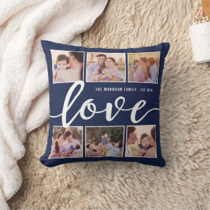 Coussin Style moderne Love Script Photo décorative