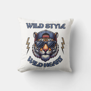 Coussin Style sauvage, Coeur sauvage 1