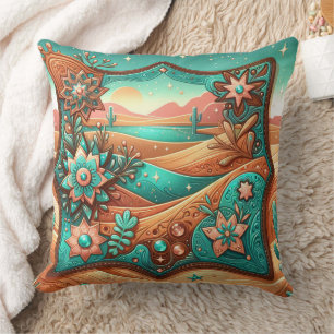 Coussin Style Sud-Ouest en cuir à outils de l'Ouest
