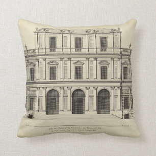Coussin Style théâtral Façade par Colen Campbell