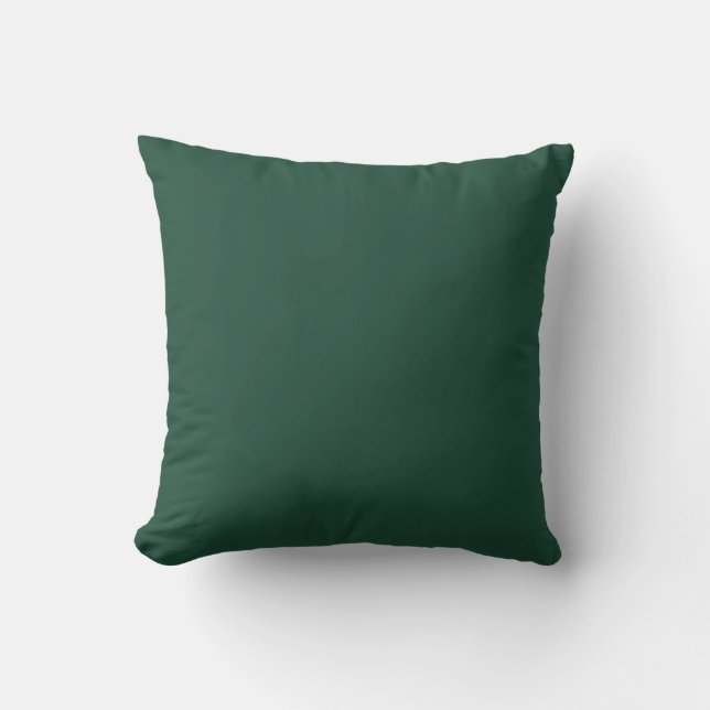Coussin Style vert 1E4B3B Couleur - Option pour ajouter un (Recto)