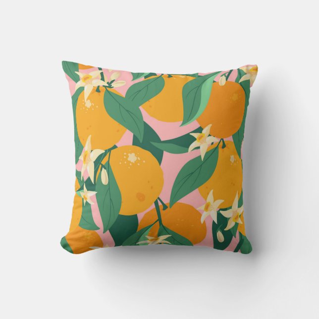 Coussin Style Vintage à main Citrus (Recto)