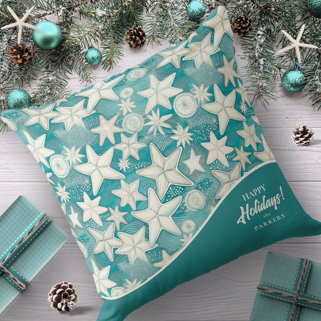 Coussin Stylisé Starfish & Sand Dollars Motif#25 ID1009 (Créateur téléchargé)