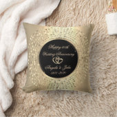 Coussin Stylish Chic Points Dorés 50e Anniversaire de Mari (Couverture)