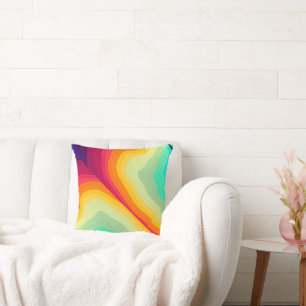 Coussin Styliste coloré fissuré moderne