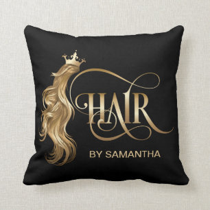 Coussin Stylliste de cheveux extension de cheveux en or mo