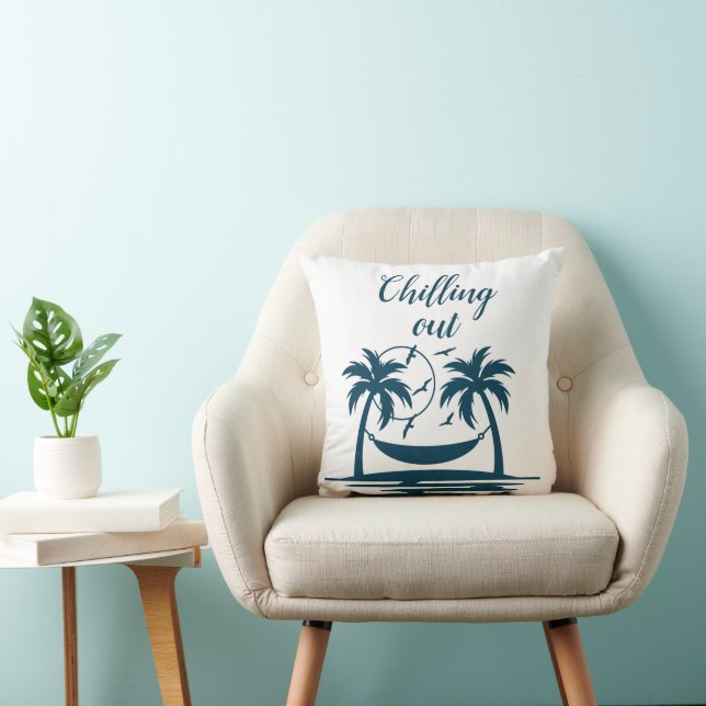 Coussin Stylo Chilling Out Palm Trees Hammock (Chaise)