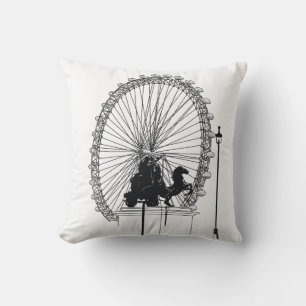 Coussin Stylo d'attraction Londres Iconique et croquis d'e