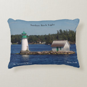 Coussin submergé d'accent de lumière de roche