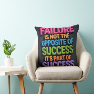 Coussin Success Mindset Motivational Quote Pillow