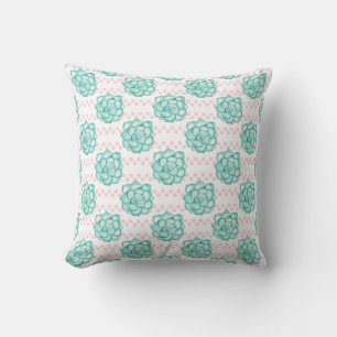 Coussin Succulent vert