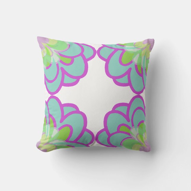 Coussin Succulents florissants Lancer l'oreiller (Recto)