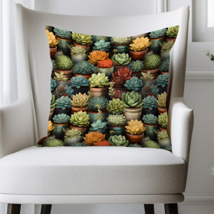 Coussin Succulents Jardinage Cactus Plantes
