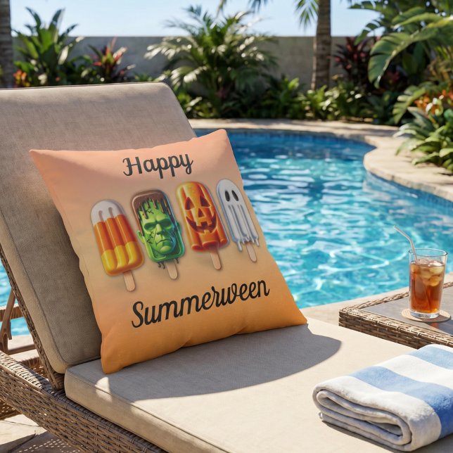 Coussin Sucettes glacées d'Halloween de l'été de Summerwee (Créateur téléchargé)