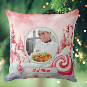 Coussin Sucre de canne de Noël Chef personnalisé Maman Pho